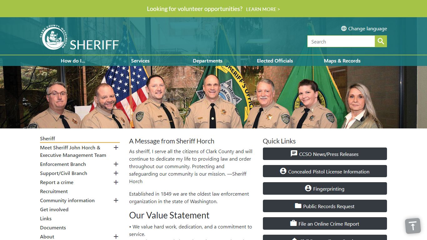 Clark County Sheriff | Clark County